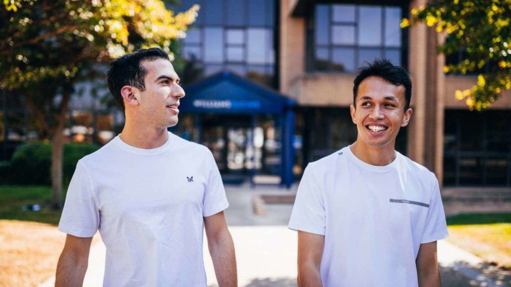 Williams drivers Nicholas Latifi and Alex Albon