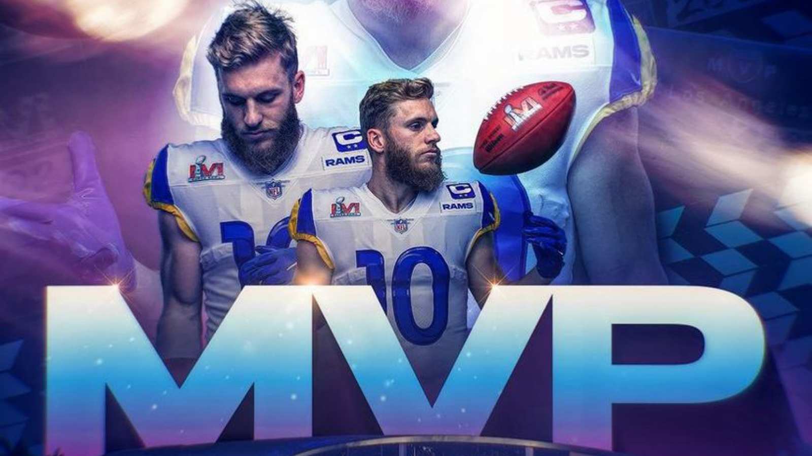 “MVP!”: Cooper Kupp declared as the MVP of Super Bowl, as the Rams take down the Bengals to win Super Bowl LVI