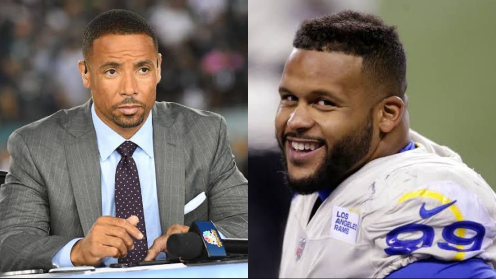 “Aaron Donald could retire!”- NFL fans react to Rodney Harrison making a shocking revelation ahead of the Super Bowl