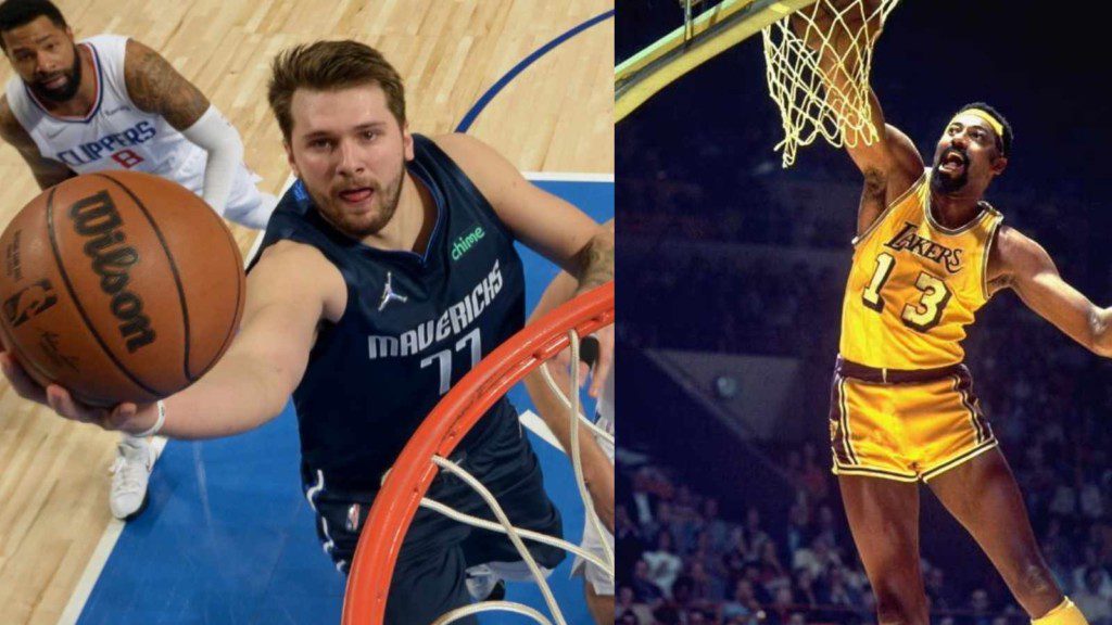 Luka Doncic and Wilt Chamberlain