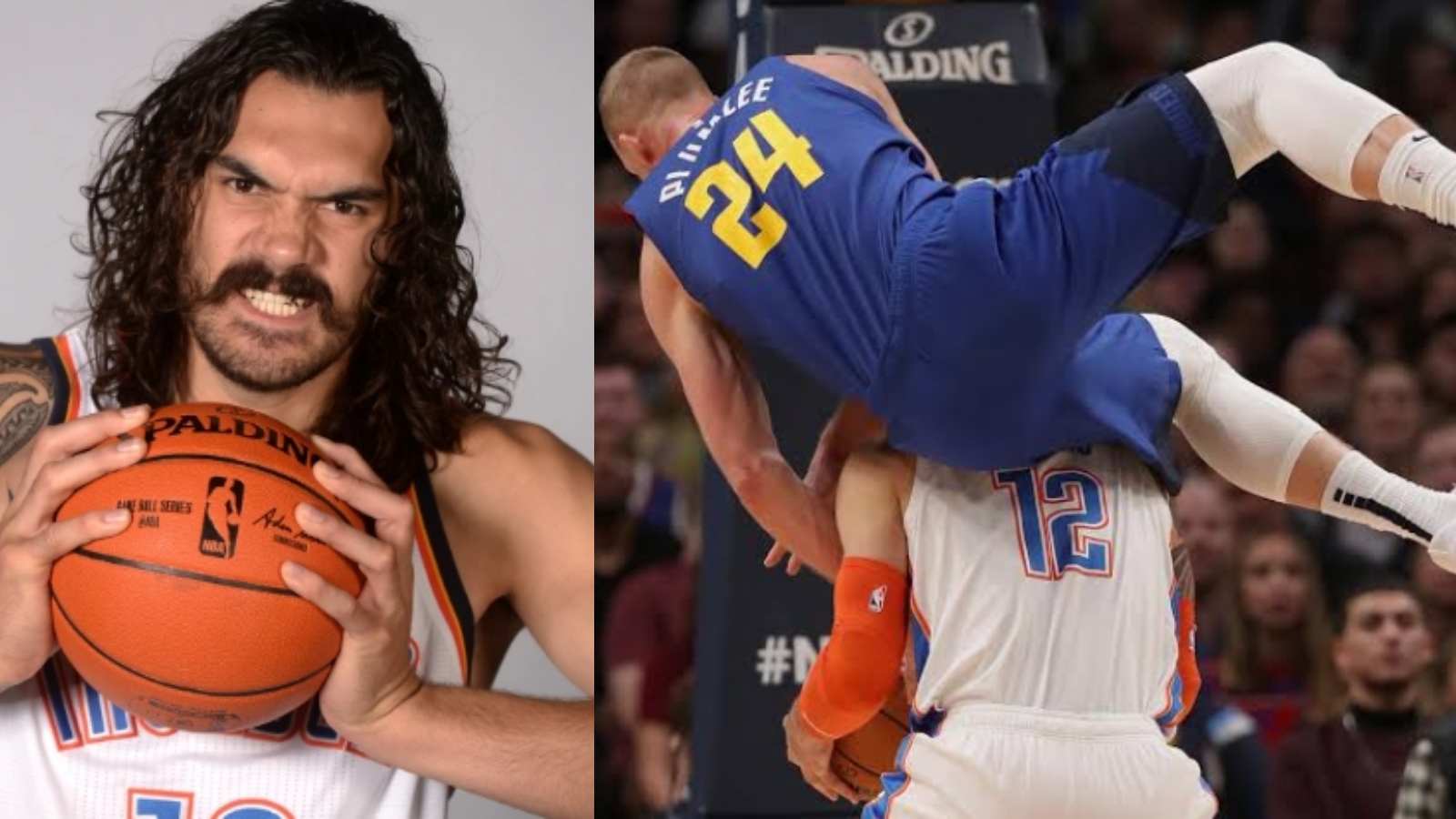 “He saved your life once”: Twitter in distraught as Mason Plumlee shoves Steven Adams in ‘Unsportsmanlike’ manner