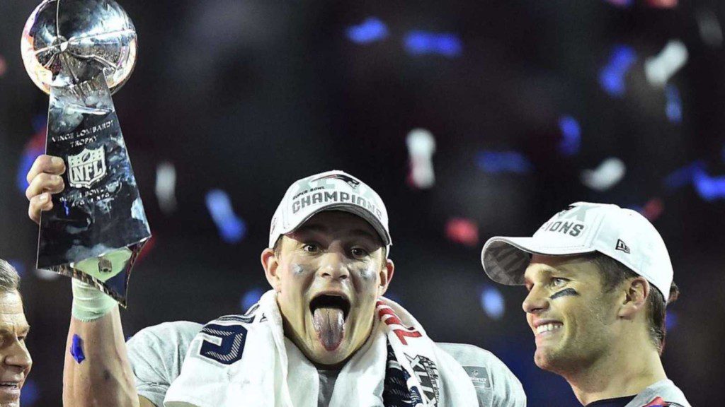 Rob Gronkowski and Tom Brady