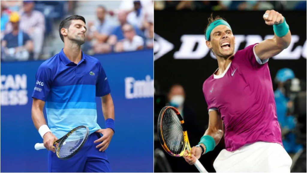 Novak Djokovic and Rafael Nadal