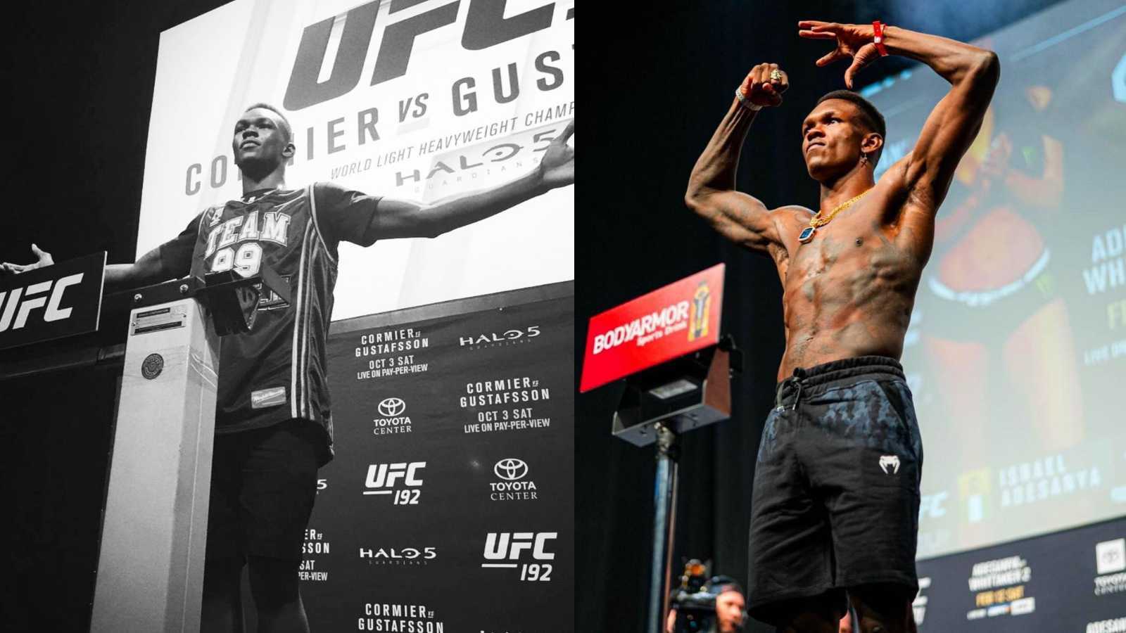 “I’ve always seen in my vision”- Israel Adesanya reflects on his journey from sneaking in to pose on weight scale to headlining UFC 271