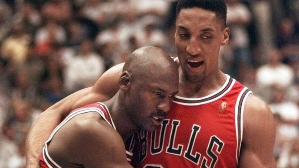 Michael Jordan and Scottie Pippen