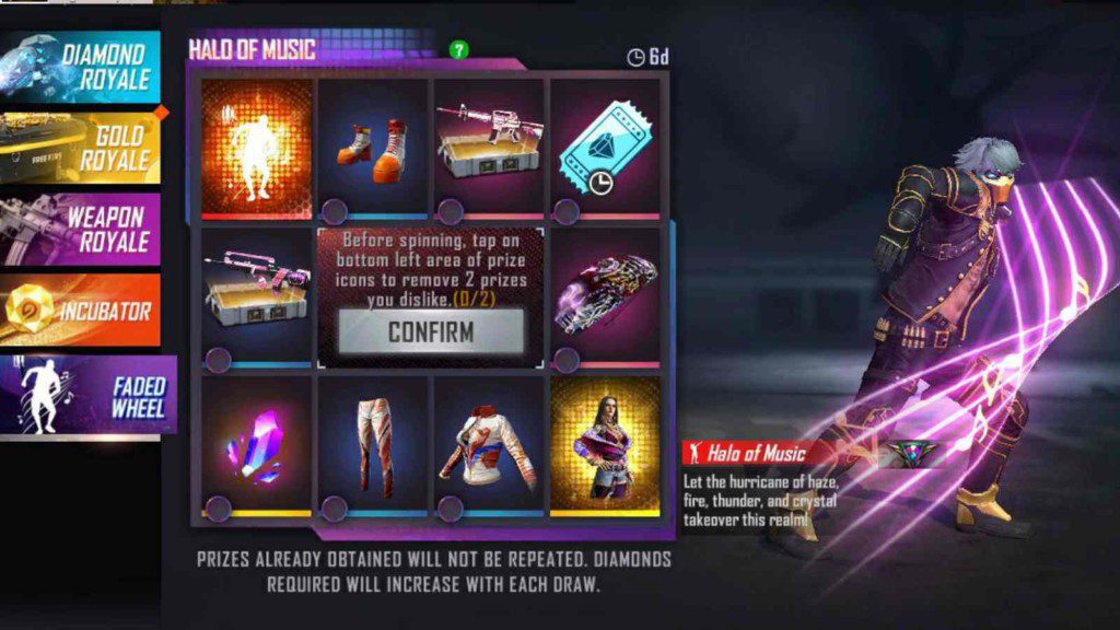 Halo Of Music Emote In Free Fire