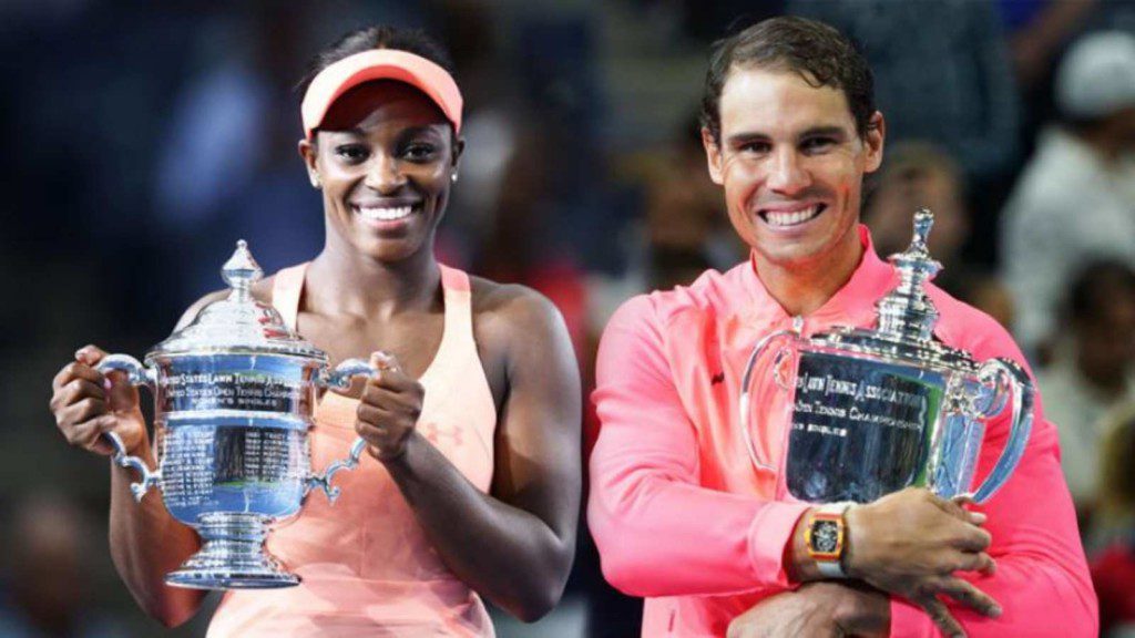 Sloane Stephens and Rafael Nadal