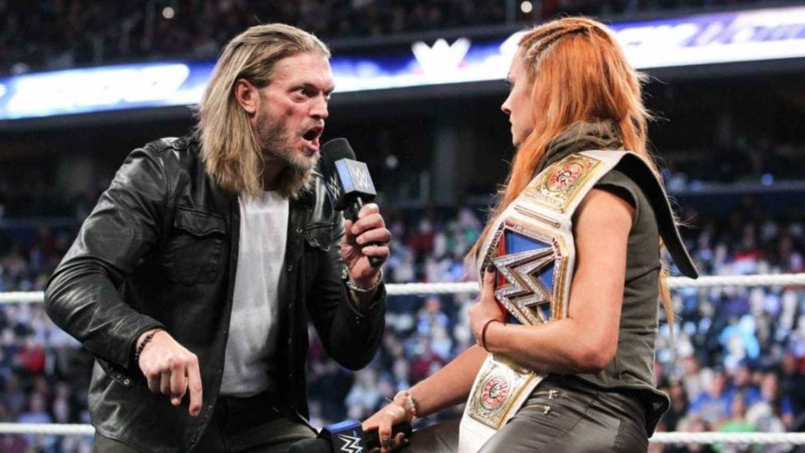 “You used to like puns before you were cool”; When Edge blasted Becky Lynch for a fiery comment on Twitter