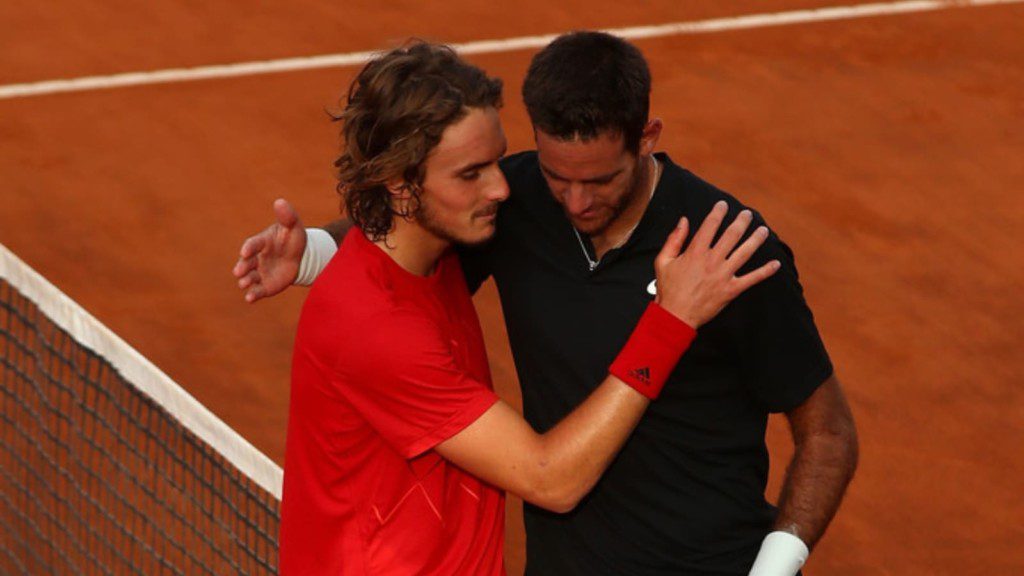 Stefanos Tsitsipas and Juan Martin del Potro