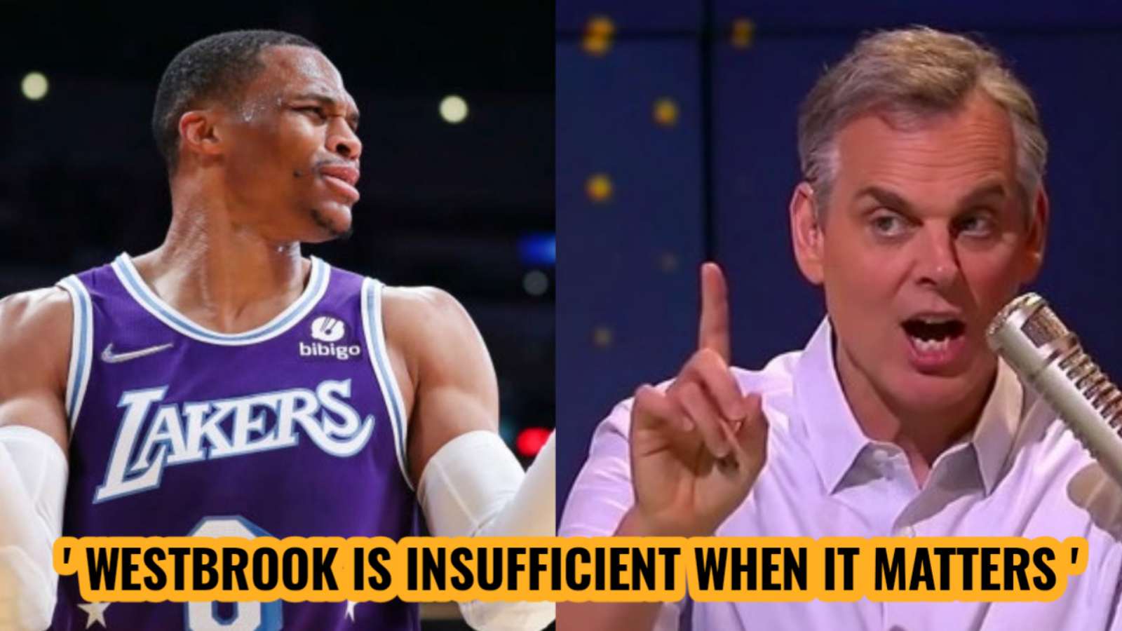 “Russell Westbrook is insufficient when it matters” Colin Cowherd trolls Lakers marquee while exposing his overhyped career