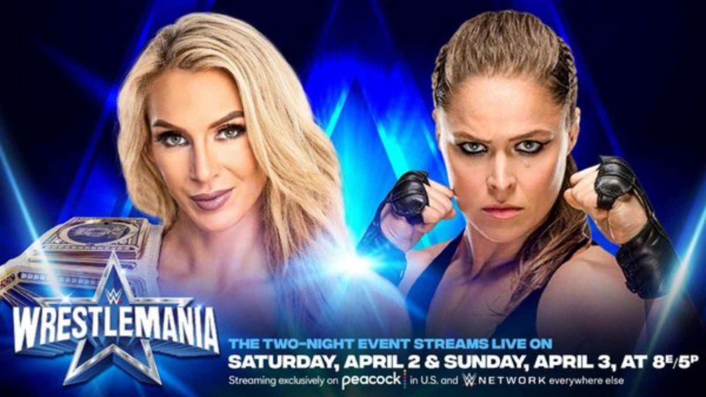 Charlotte Flair will defend the Smackdown Women's Championship against Ronda Rousey at WrestleMania 38