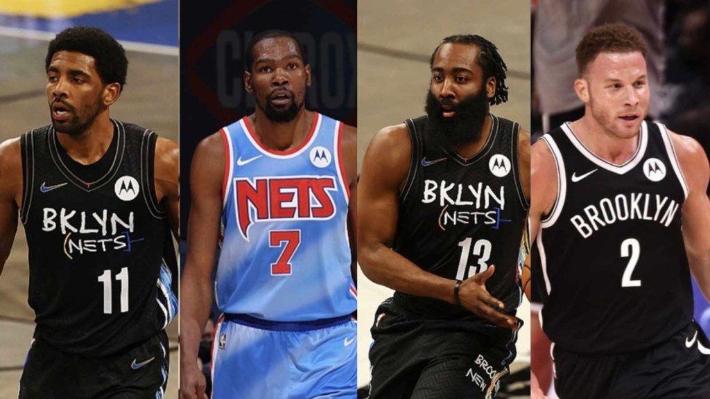 Kyrie Irving, Kevin Durant, James Harden, Blake Griffin