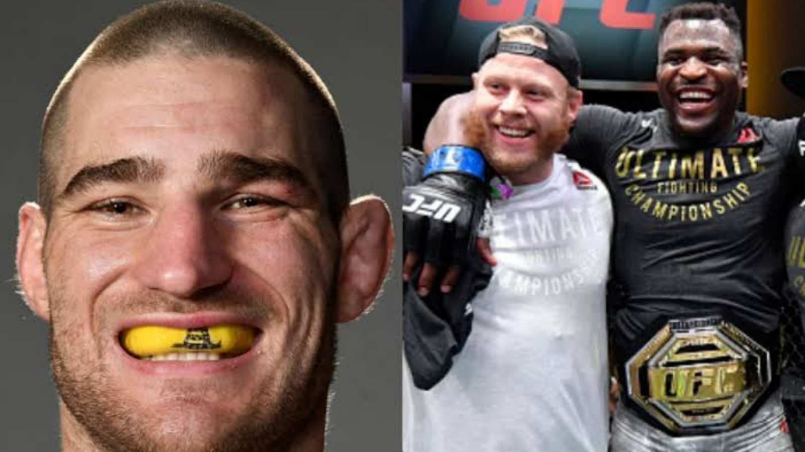 “I need to change my public image”- Sean Strickland hilariously compares how his team cornered him and teammate Francis Ngannou