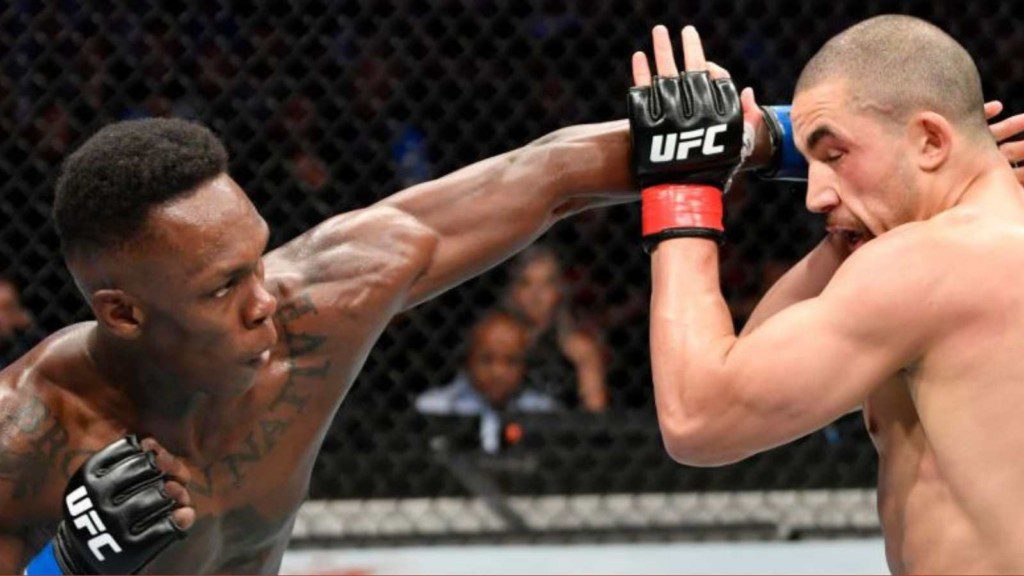 Israel Adesanya Robert Whittaker UFC 243