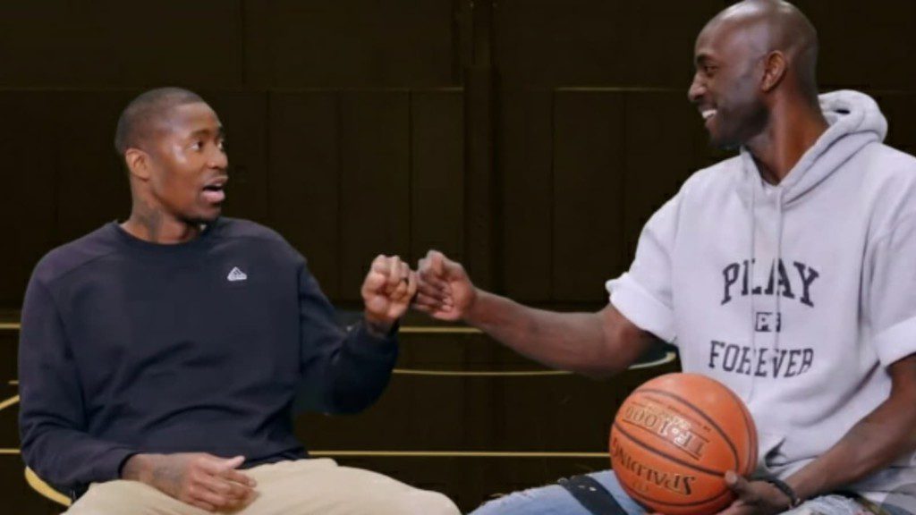 Jamal Crawford and Kevin Garnett