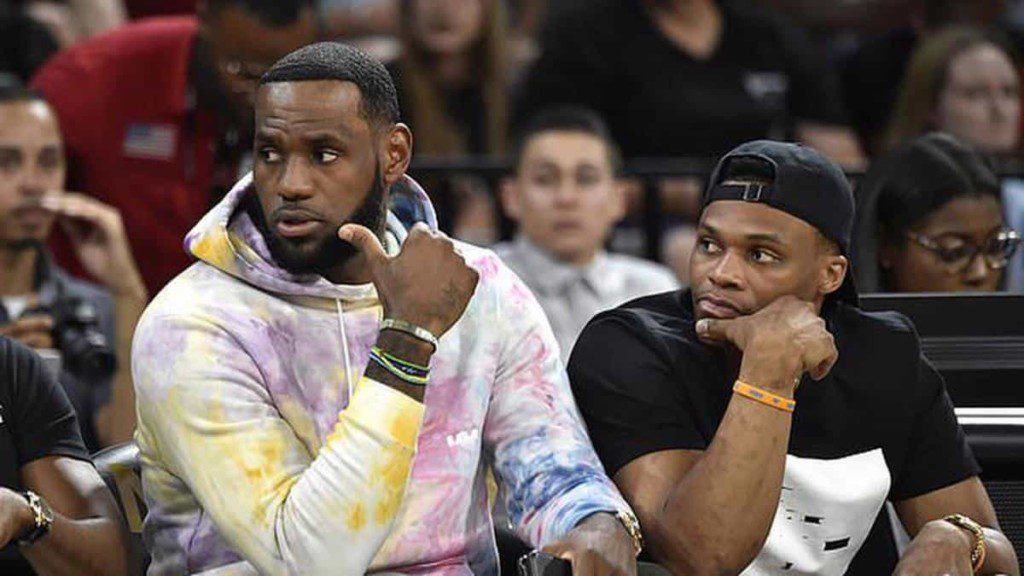 LeBron James and Russell Westbrook - Lakers