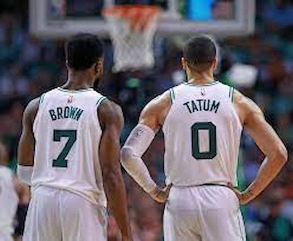 Jayson Tatum and Jaylen Brown