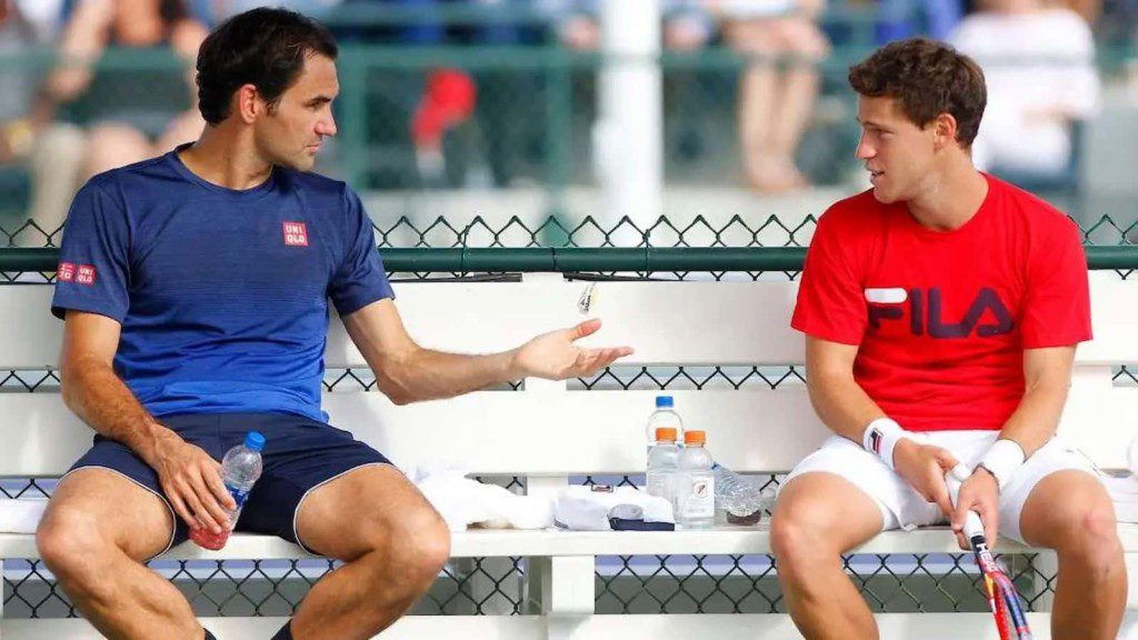 Roger Federer and Diego Schwartzman