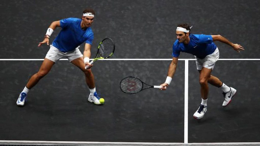 Rafael Nadal and Roger Federer