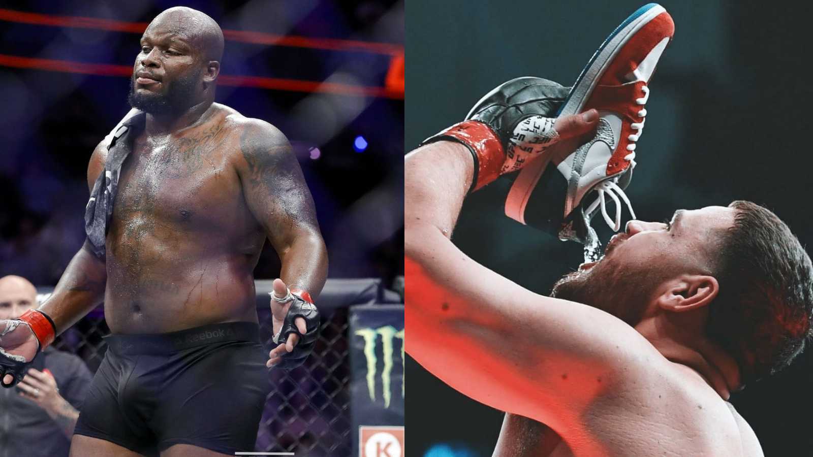 “My feet smell cheesy”- Derrick Lewis is staying away from “shoey” for all the right reasons