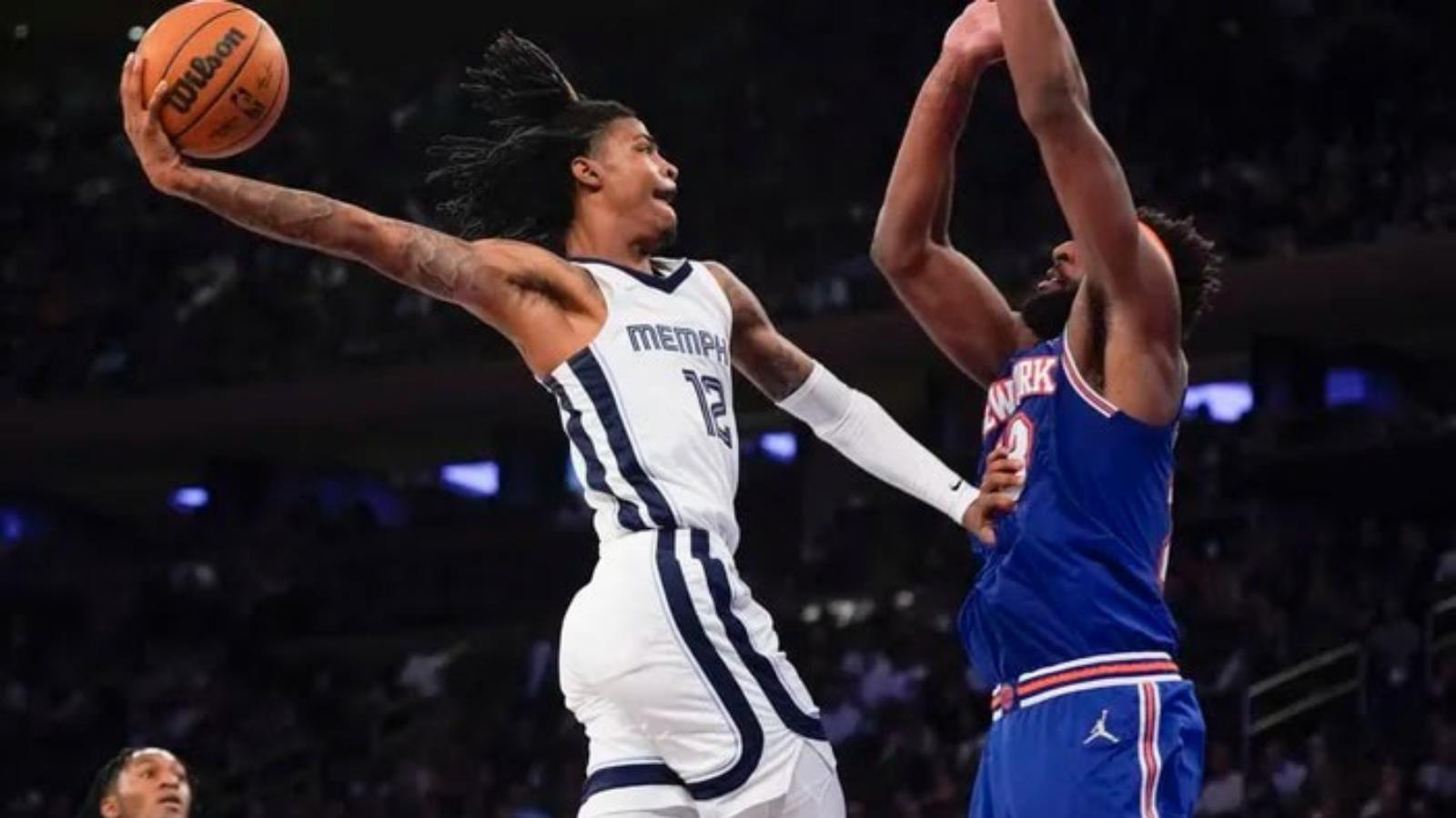 “Attempted Murder” Twitter hails Ja Morant’s Fearless Poster Attempt on Mitchell Robinson during Knicks vs Grizzlies Clash