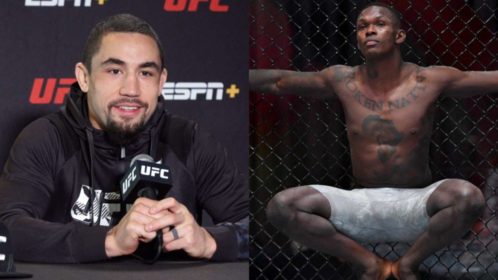 Robert Whittaker (L), Israel Adesanya(R)