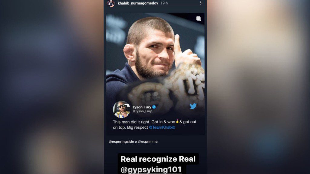 Khabib Nurmagomedov responds to Tyson Fury