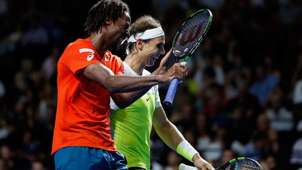 Gael Monfils and Rafael Nadal