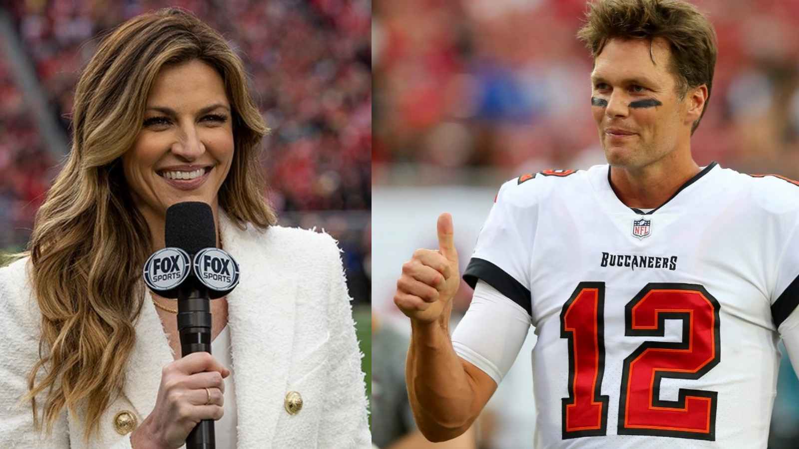 “Wish I could cover you more,” Erin Andrews congratulates Tom Brady on a successful NFL career