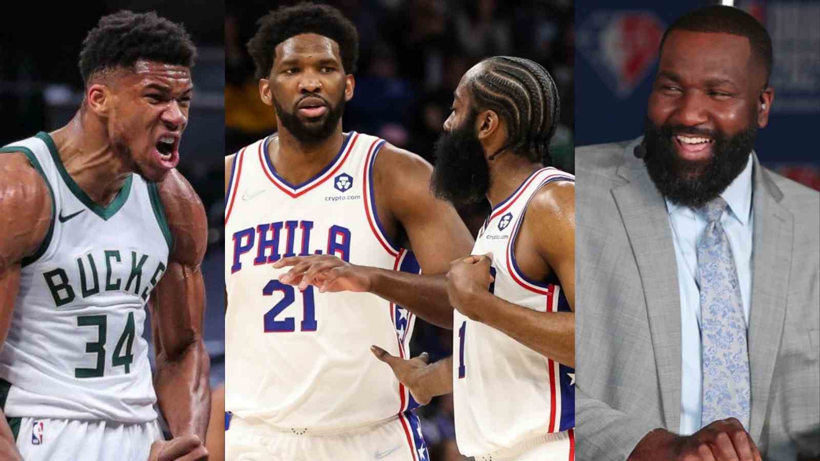 “He put Joel Embiid and the 76ers on his lap and gave them a spa****g” Kendrick Perkins praises Giannis Antetokounmpo’s Mamba Mentality