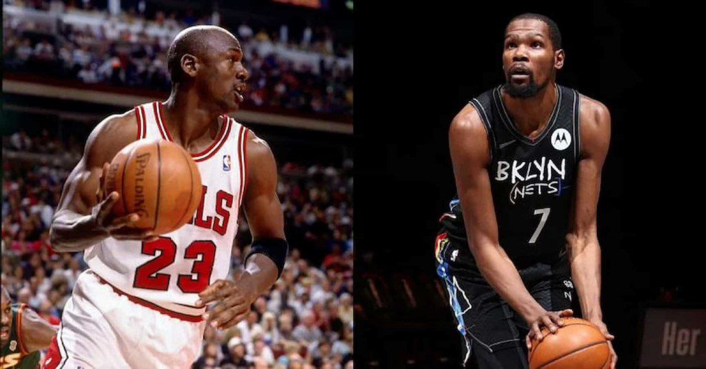 MIchael Jordan and Kevin Durant