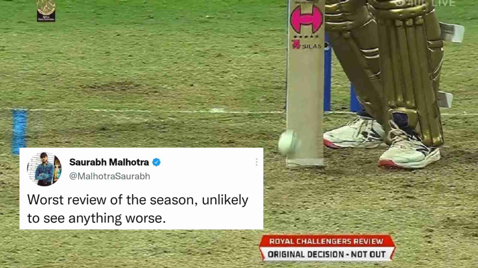 “Worst Review Of All Time” – Faf du Plessis makes a poor DRS call, sending Twitter into a frenzy