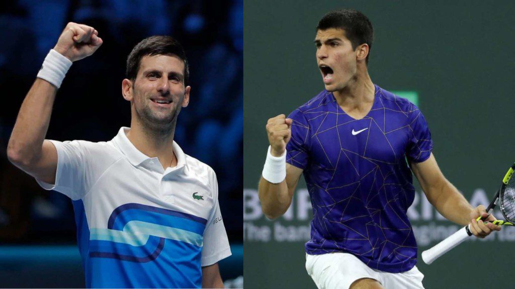 Novak Djokovic and Carlos Alcaraz