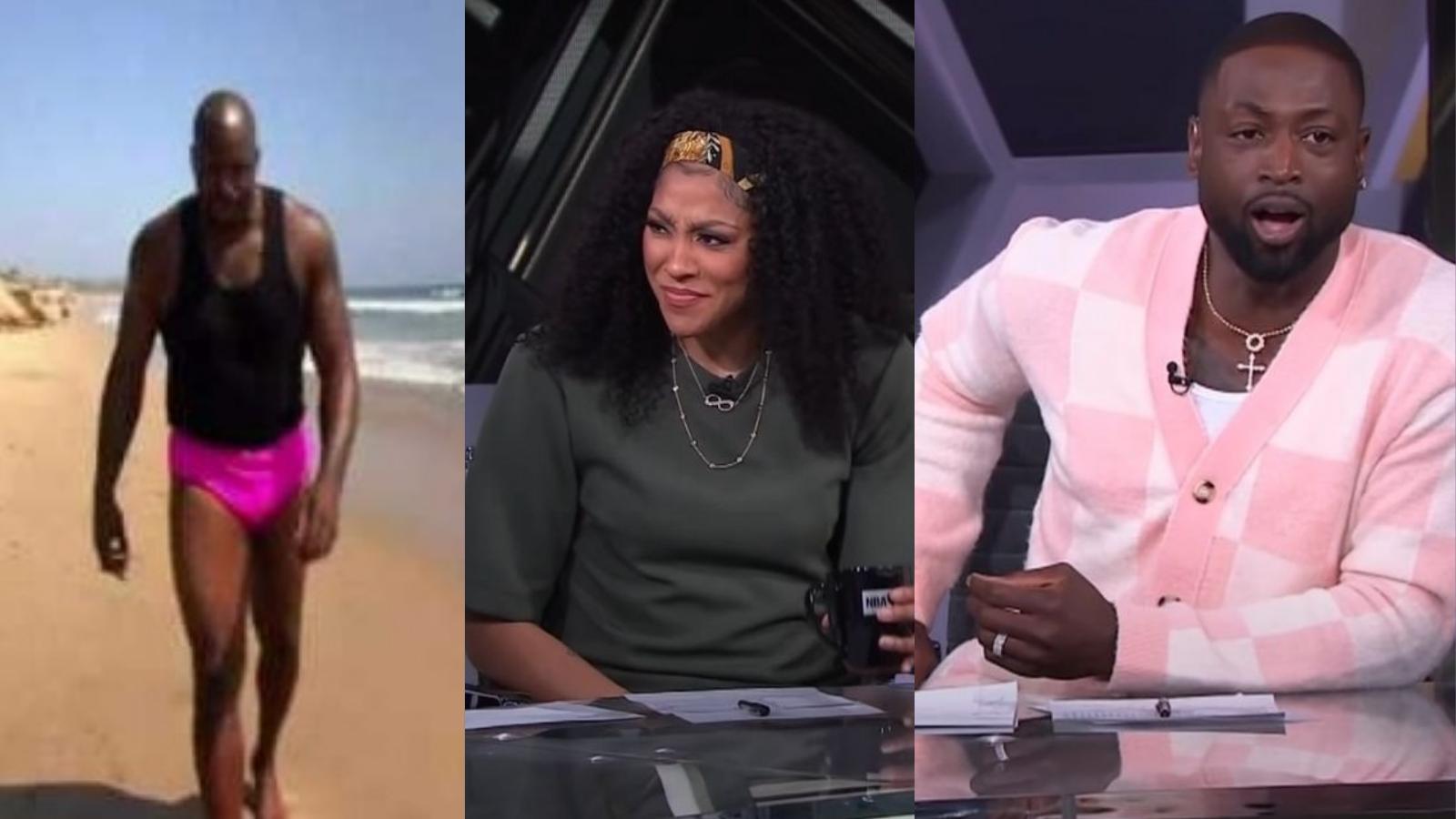 “Hold up Shaq, I need details on that pink speedo!” Dwyane Wade and Candace Parker mercilessly troll Shaquille O’Neal; NBA Twitter joins