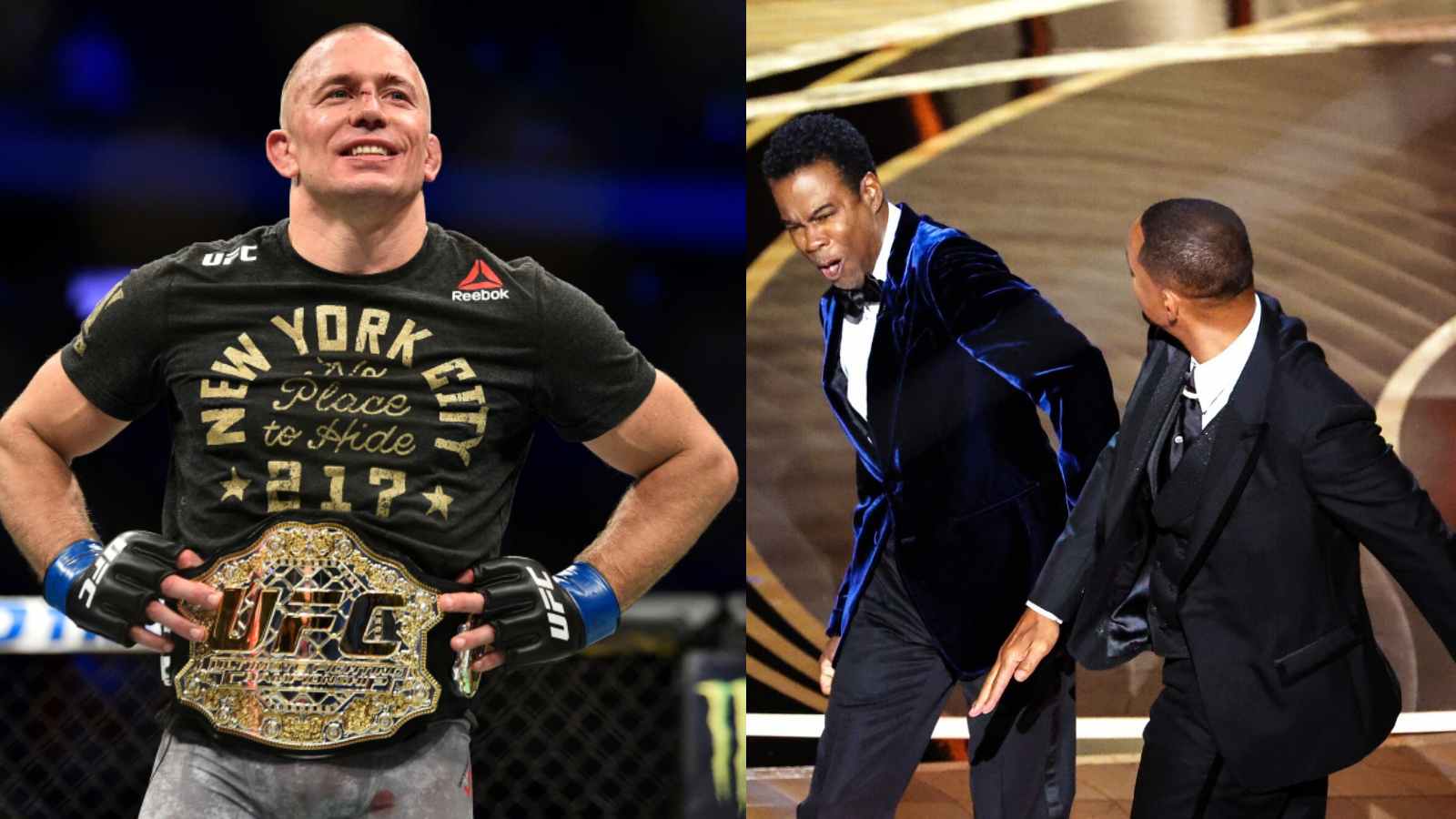 “Chris Rock has a chin” Georges St-Pierre reacts to Will Smith’s slap at the 94th Academy Awards