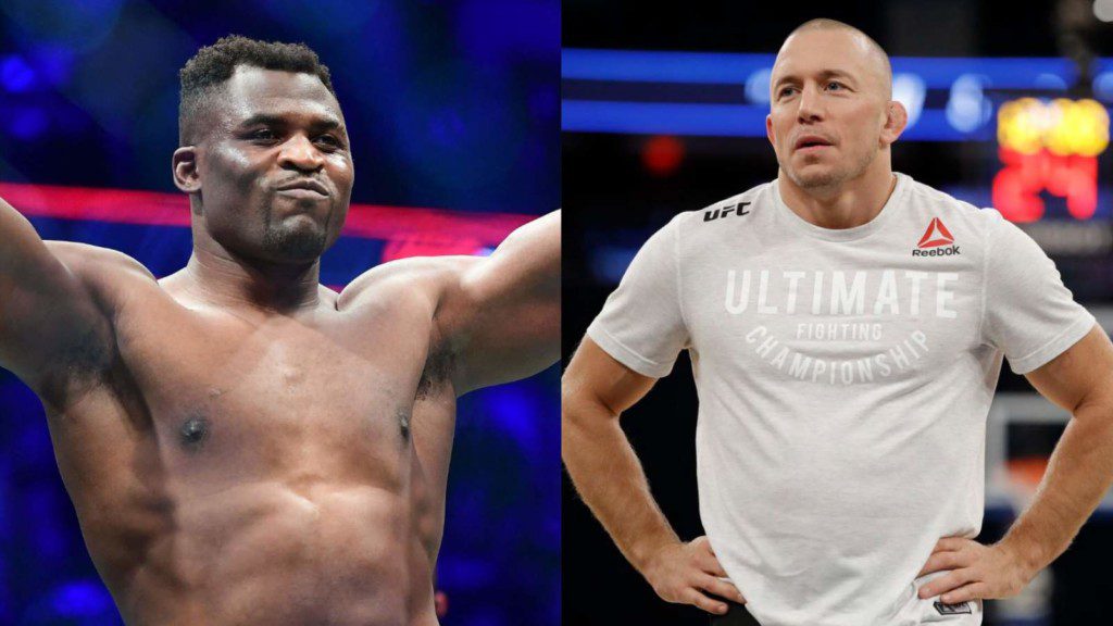 Francis Ngannou and Georges St-Pierre