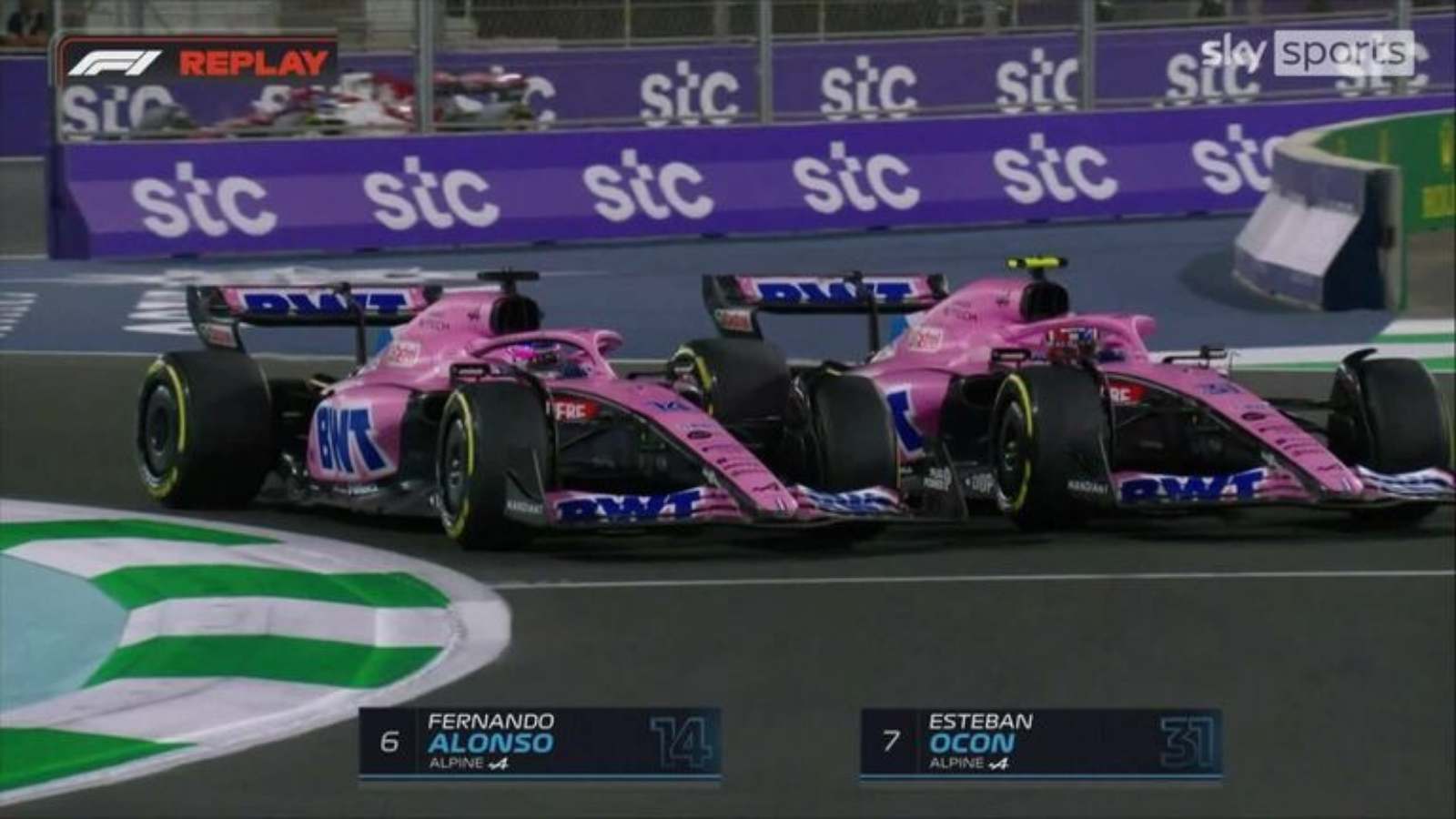 “It pushes the performance of the team and it’s interesting,” Esteban Ocon on battle with Fernando Alonso in Jeddah