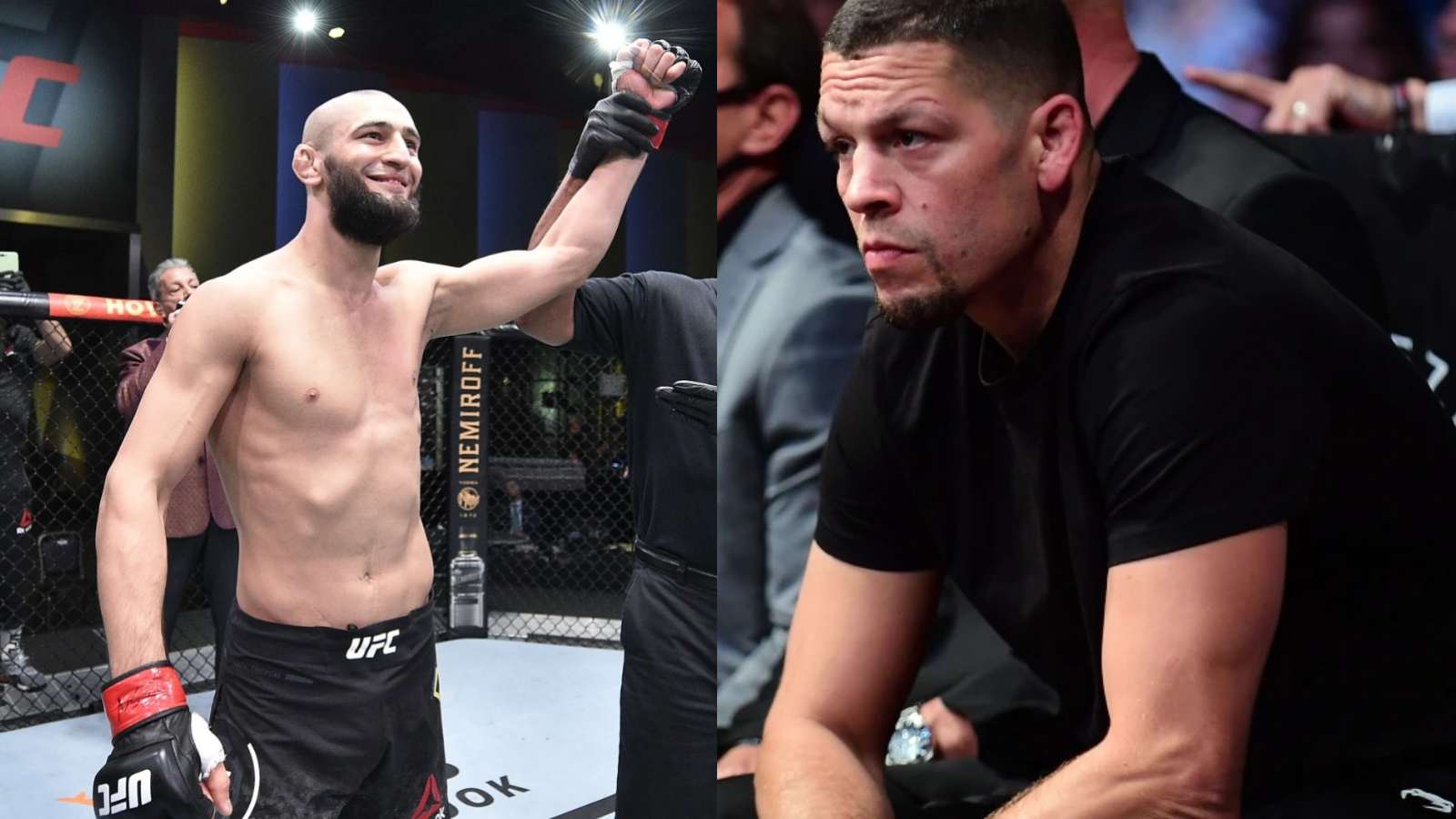 <strong></noscript>“UFC is not for you”- Khamzat Chimaev flames Nate Diaz following his release request, claims Diaz gave up</strong>