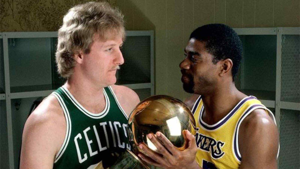 Larry Bird and Magic Johnson