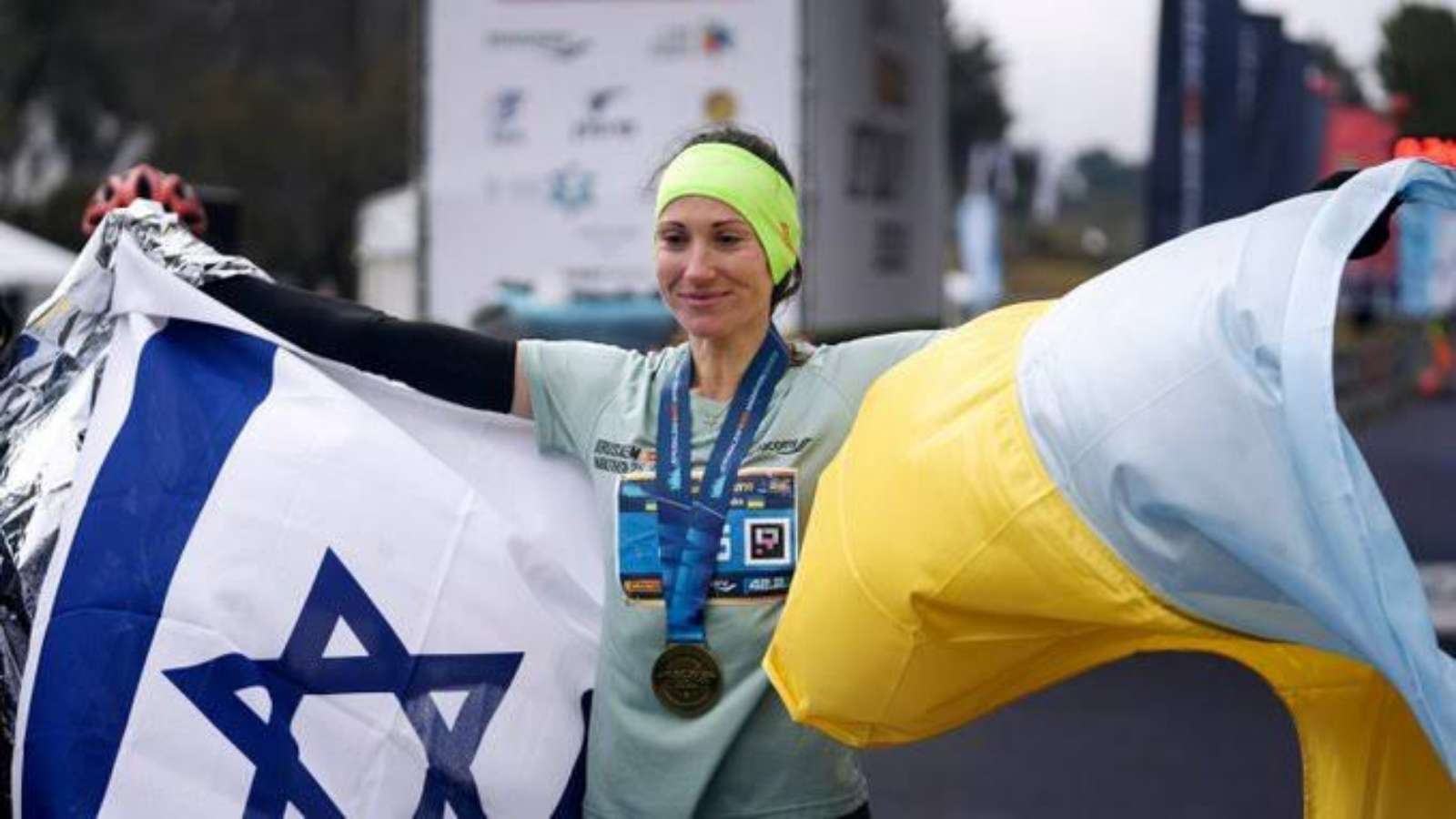 Ukrainian Refugee Valentyna Veretska wins 11th Jerusalem Marathon despite all odds