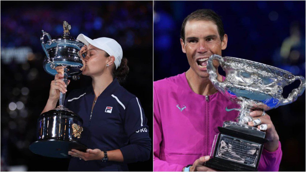 Ash Barty and Rafael Nadal - Defending champions of the 2023 Australian Open 