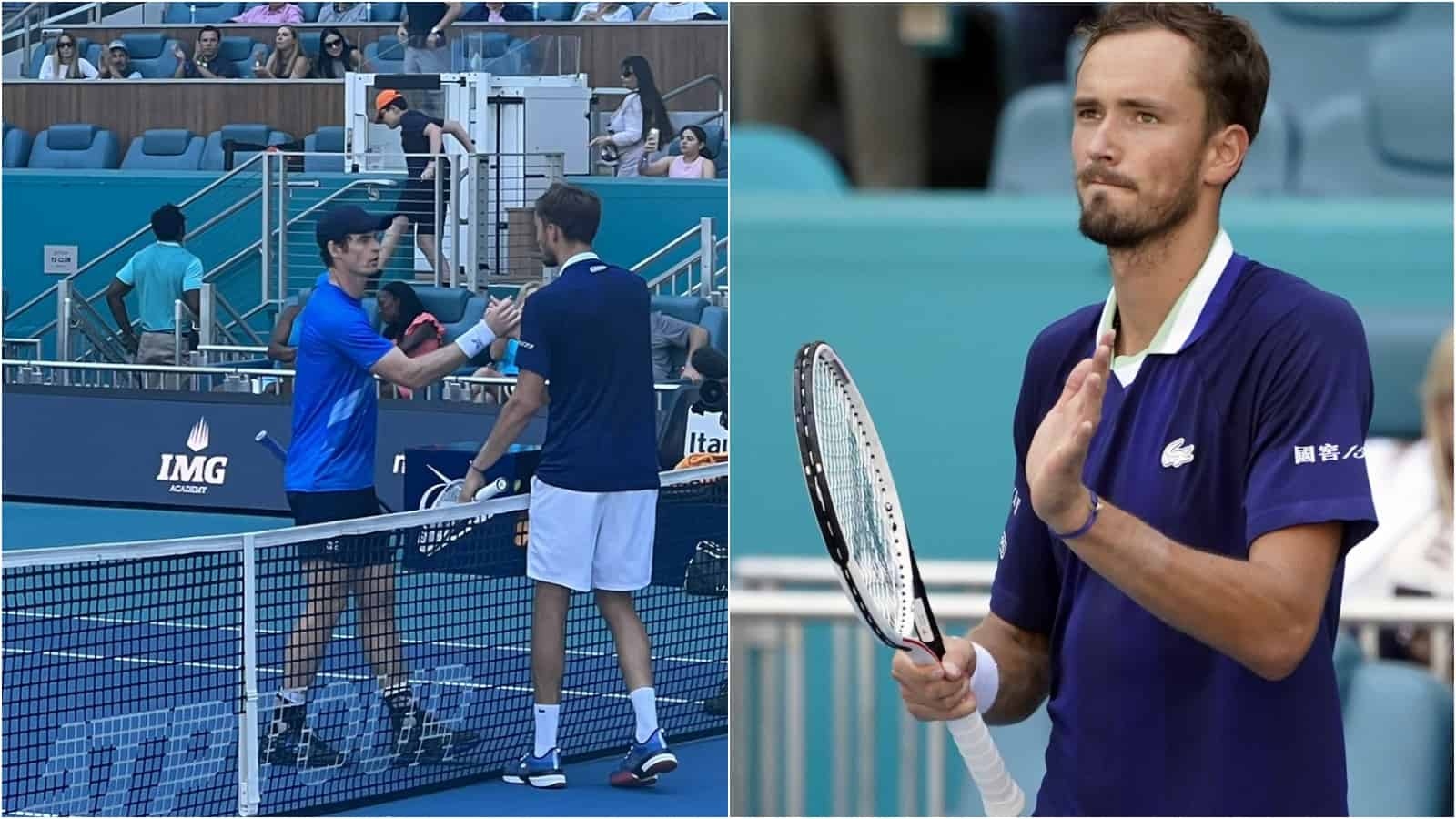 “What Andy Murray is doing is incredible” Daniil Medvedev impressed by the Brit’s fighting spirit and determination despite having achieved great success