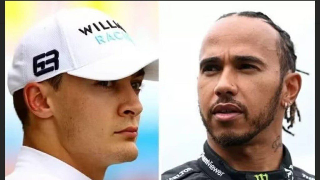 George Russell and Lewis Hamilton