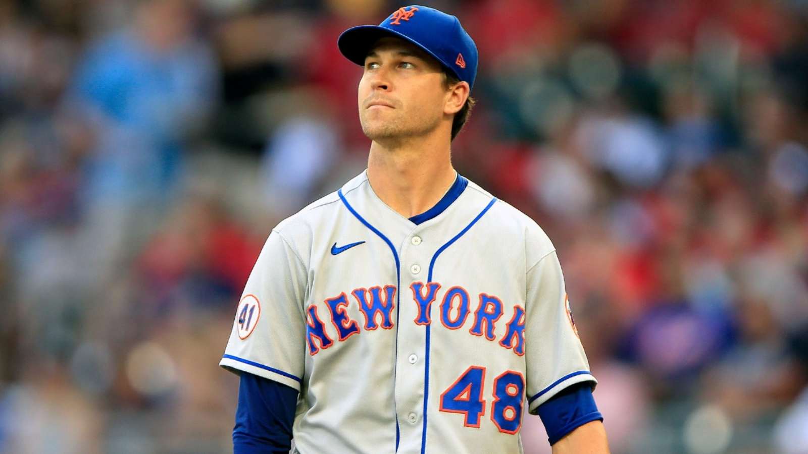 ‘Nervous’ Jacob deGrom dominates for NY Mets during first start in injury cut season