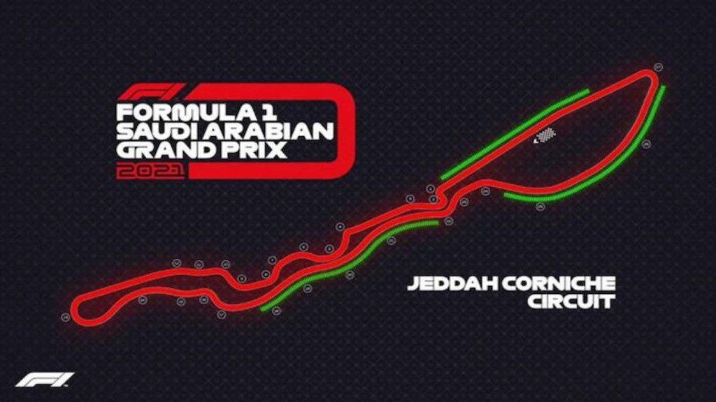 DRS zones of Jeddah circuit 