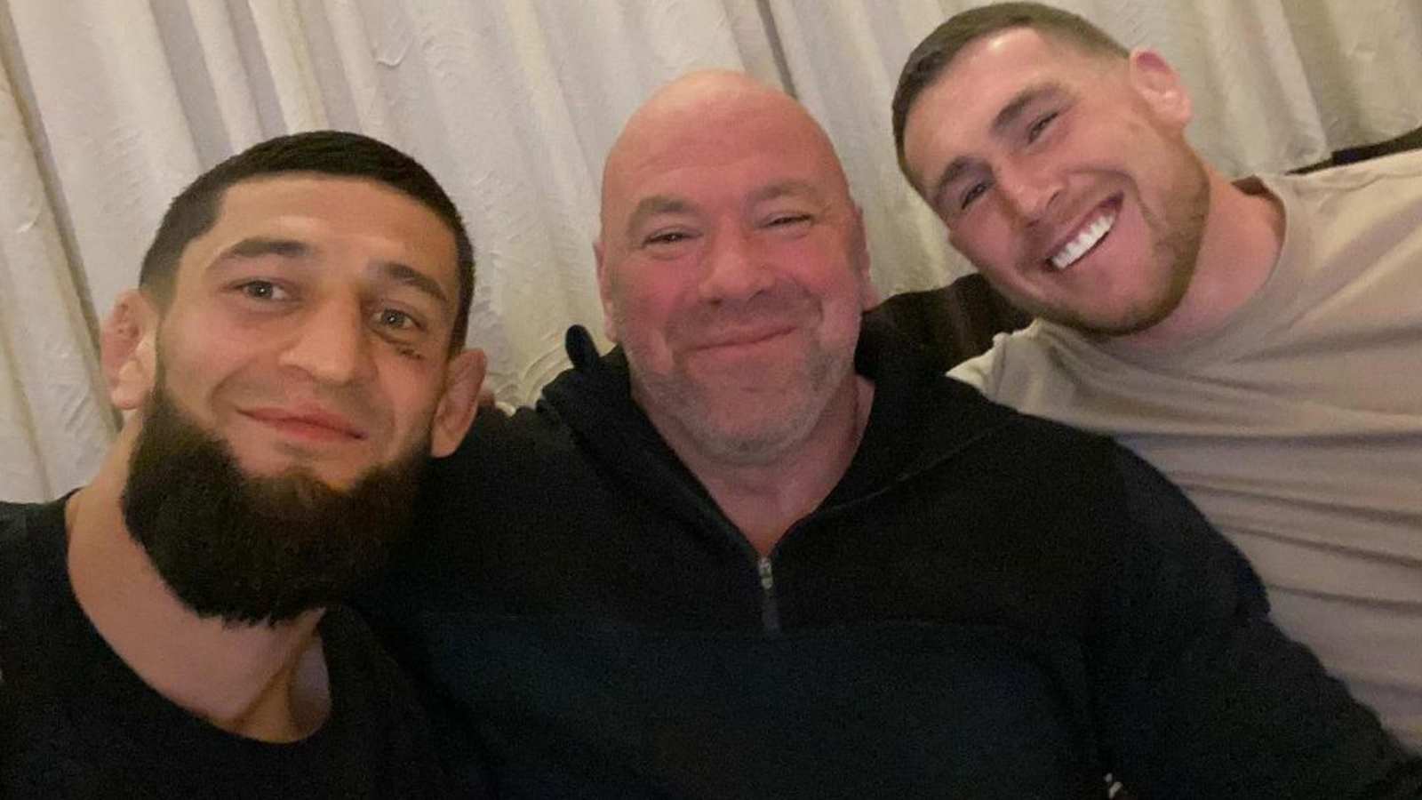 “What’s next for me?”- Khamzat Chimaev reveals what he discussed with Dana White over dinner alongside Darren Till