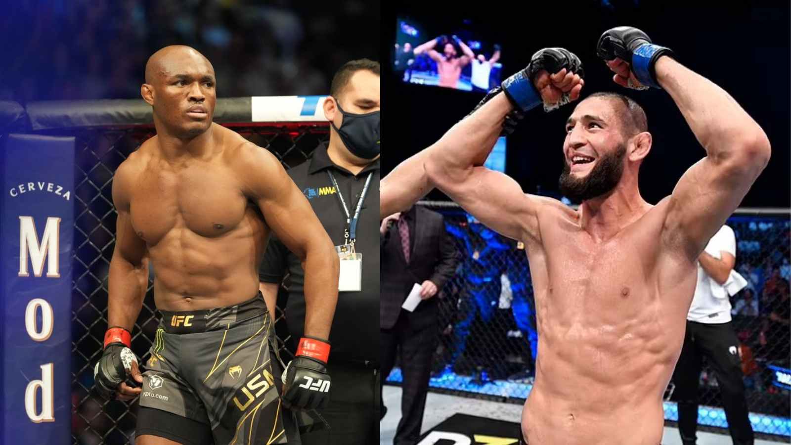 “Canelo should be afraid”- Khamzat Chimaev trolls Kamaru Usman’s boxing ambitions