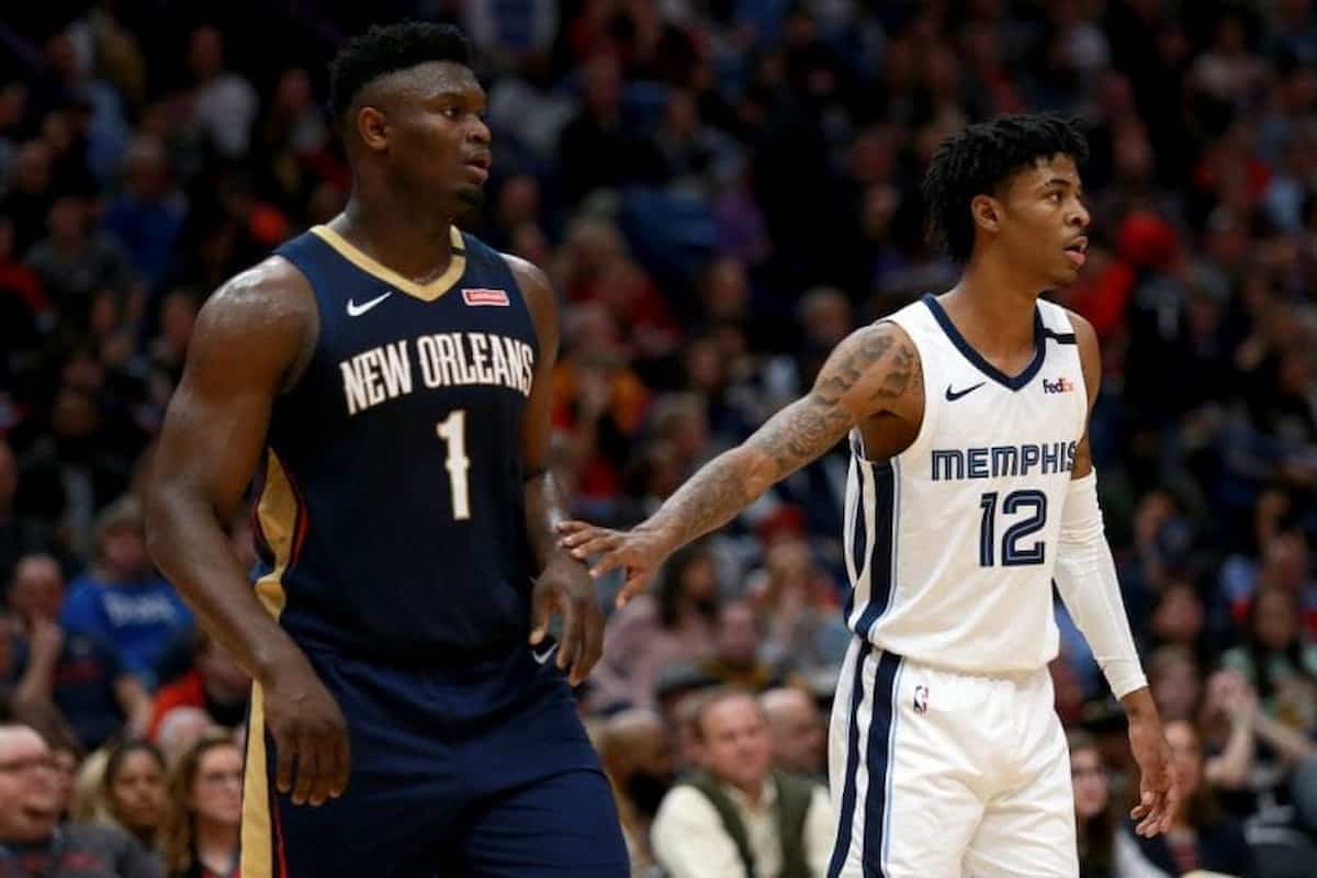 “I wish I could do that” Zion Williamson left bamboozled by Ja Morant’s ascend to pike the ball