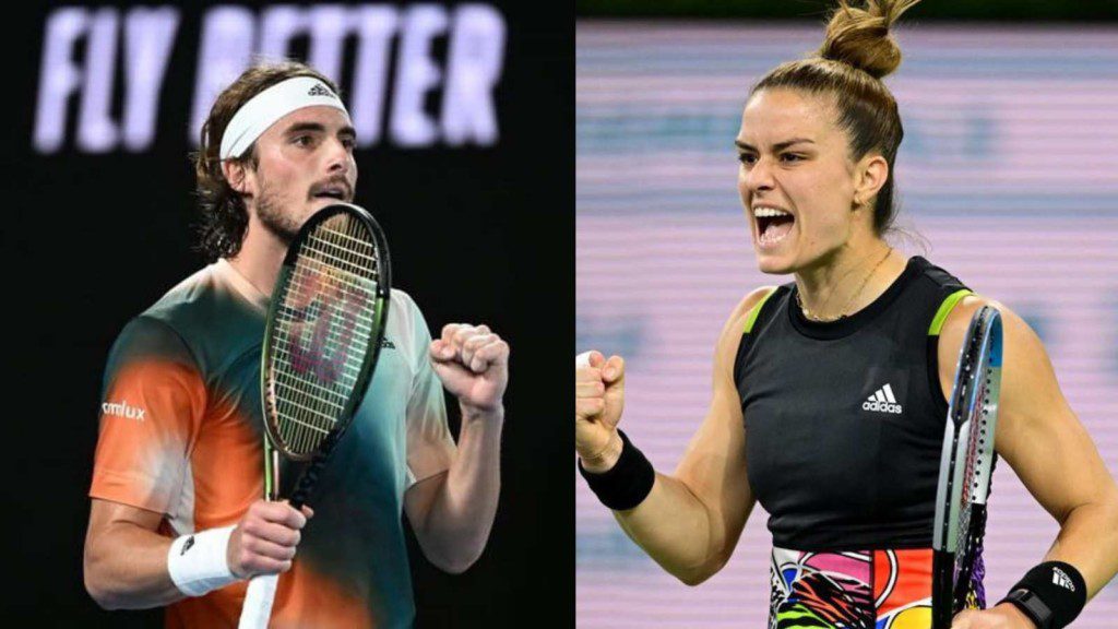 Stefanos Tsitsipas and Maria Sakkari