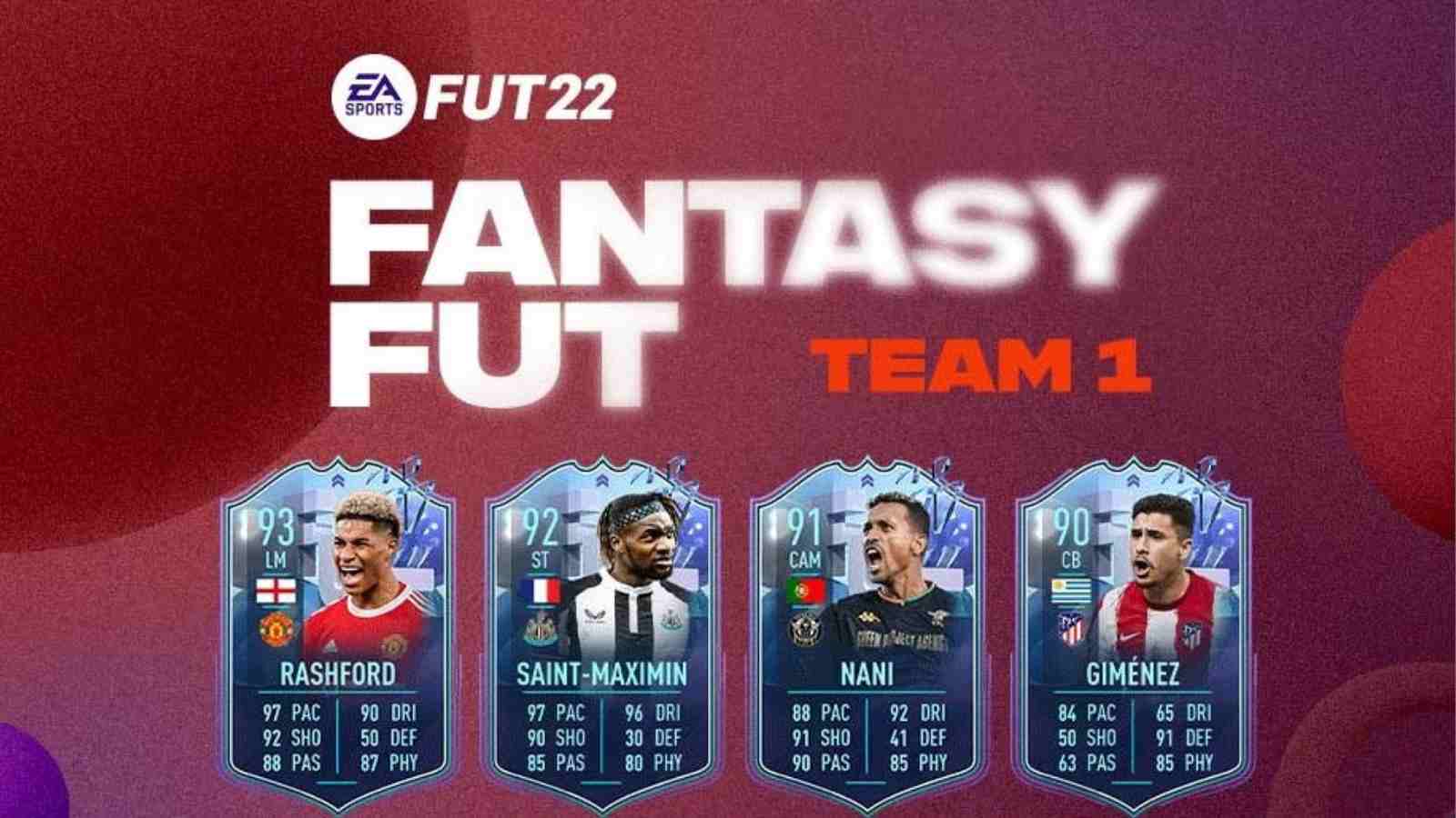 FIFA 22 Fantasy FUT Team 1: List of all the players!